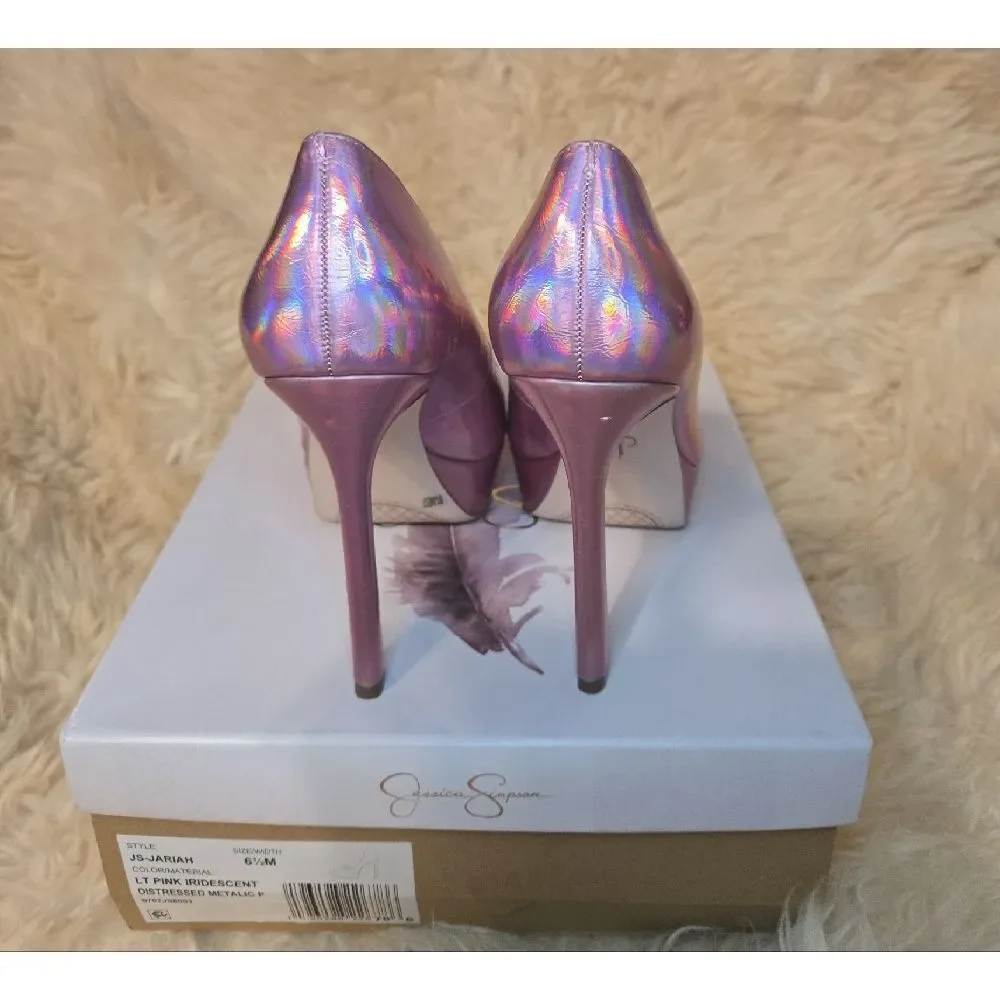 Jessica Simpson Iridescent Pink Heels